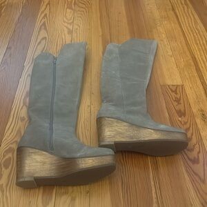 KDB over the knee boots from Anthropologie, tan, size 8.5